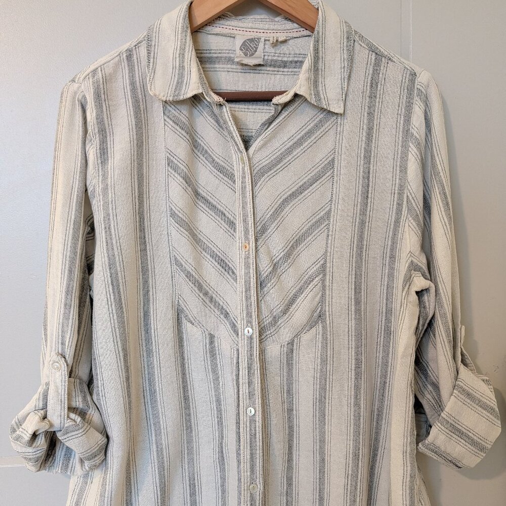 Anthropologie Lilka Button Down Top L